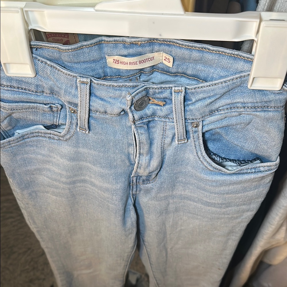 High Rise Bootcut Light Blue Jeans